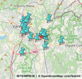 Mappa 21046 Malnate VA, Italia (2.97412)