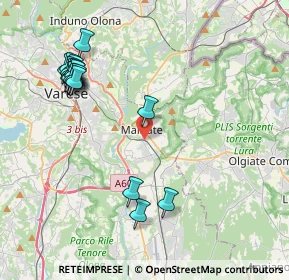 Mappa 21046 Malnate VA, Italia (4.56471)