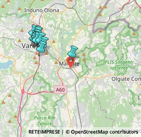 Mappa 21046 Malnate VA, Italia (4.2475)