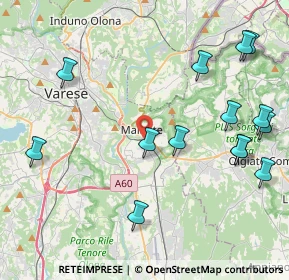 Mappa 21046 Malnate VA, Italia (4.98786)