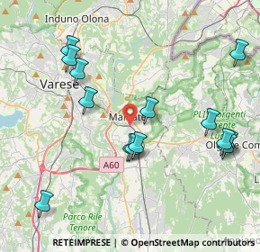 Mappa 21046 Malnate VA, Italia (4.35429)
