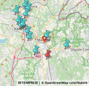 Mappa 21046 Malnate VA, Italia (4.41643)