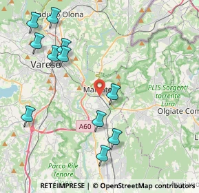 Mappa 21046 Malnate VA, Italia (4.70727)
