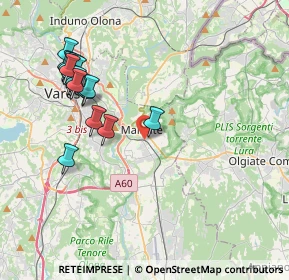 Mappa 21046 Malnate VA, Italia (4.22625)