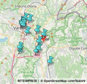 Mappa 21046 Malnate VA, Italia (3.73294)