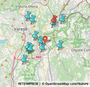 Mappa 21046 Malnate VA, Italia (3.25923)