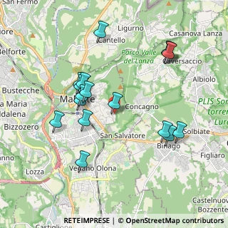 Mappa Via Val Camonica, 21046 Malnate VA, Italia (1.91529)