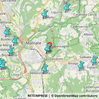 Mappa Via Val Camonica, 21046 Malnate VA, Italia (3.0025)