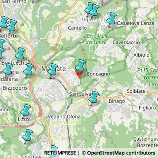 Mappa Via Val Camonica, 21046 Malnate VA, Italia (3.6815)