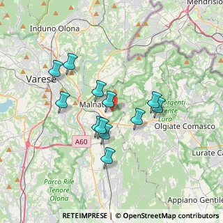 Mappa Via Val Camonica, 21046 Malnate VA, Italia (3.00167)