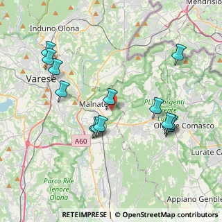 Mappa Via Val Camonica, 21046 Malnate VA, Italia (4.02231)