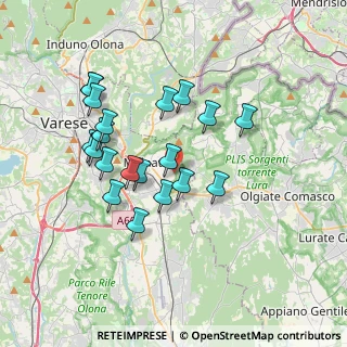 Mappa Via Val Camonica, 21046 Malnate VA, Italia (3.298)