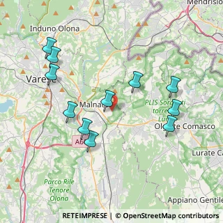 Mappa Via Val Camonica, 21046 Malnate VA, Italia (4.01455)