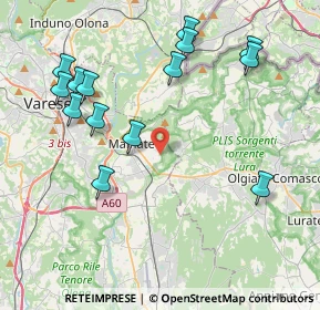 Mappa Via Val Camonica, 21046 Malnate VA, Italia (4.53571)