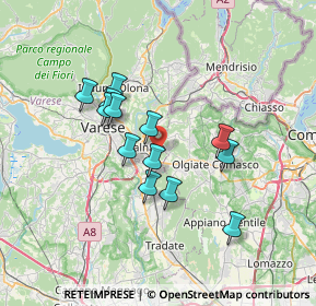 Mappa Via Val Camonica, 21046 Malnate VA, Italia (5.73538)