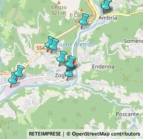 Mappa Via Donatori di Sangue, 24019 Zogno BG, Italia (0.9925)