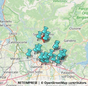 Mappa Via Donatori di Sangue, 24019 Zogno BG, Italia (11.7355)