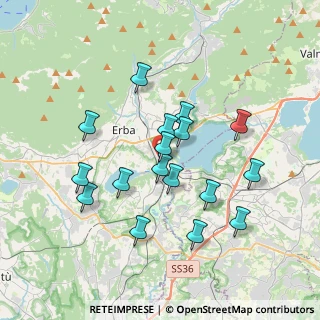 Mappa Via Nuova Vallassina, 22046 Merone CO, Italia (3.32176)