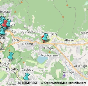 Mappa Via Briantea, 22030 Orsenigo CO, Italia (3.46083)