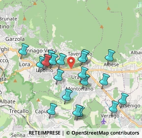 Mappa Via Briantea, 22030 Orsenigo CO, Italia (1.8175)