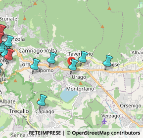 Mappa Via Briantea, 22030 Orsenigo CO, Italia (3.2995)