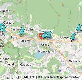 Mappa Via Briantea, 22030 Orsenigo CO, Italia (3.275)