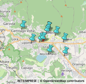 Mappa Via Briantea, 22030 Orsenigo CO, Italia (1.17909)