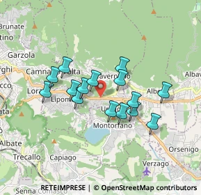 Mappa Via Briantea, 22030 Orsenigo CO, Italia (1.386)