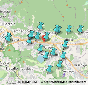 Mappa Via Briantea, 22030 Orsenigo CO, Italia (1.7945)