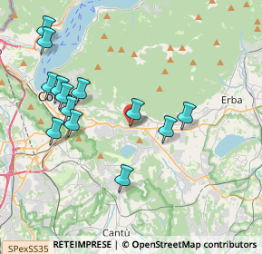 Mappa Via Briantea, 22030 Orsenigo CO, Italia (4.08769)