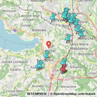 Mappa Via del Filagno, 21100 Capolago VA, Italia (2.524)