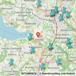 Mappa Via del Filagno, 21100 Capolago VA, Italia (3.04412)