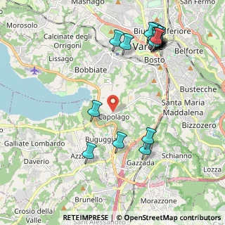 Mappa Via del Filagno, 21100 Capolago VA, Italia (2.5)