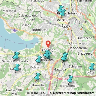 Mappa Via del Filagno, 21100 Capolago VA, Italia (2.58714)
