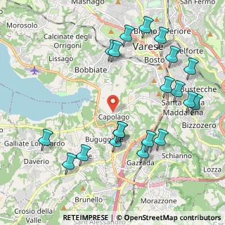 Mappa Via del Filagno, 21100 Capolago VA, Italia (2.3495)
