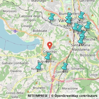 Mappa Via del Filagno, 21100 Capolago VA, Italia (2.57917)