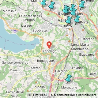Mappa Via del Filagno, 21100 Capolago VA, Italia (3.3425)