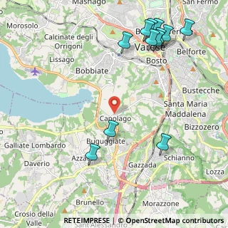 Mappa Via del Filagno, 21100 Capolago VA, Italia (2.65417)