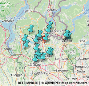 Mappa Via Armando Diaz, 21046 Malnate VA, Italia (10.8795)