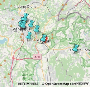Mappa Via Armando Diaz, 21046 Malnate VA, Italia (4)