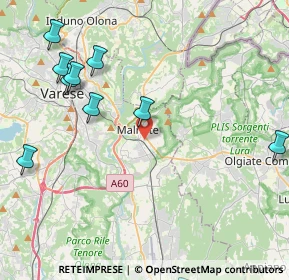 Mappa Via Armando Diaz, 21046 Malnate VA, Italia (5.60545)