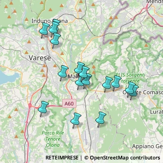 Mappa Via Armando Diaz, 21046 Malnate VA, Italia (3.71563)