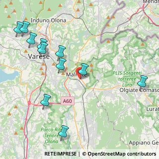 Mappa Via Armando Diaz, 21046 Malnate VA, Italia (5.11091)
