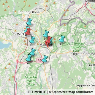 Mappa Via Armando Diaz, 21046 Malnate VA, Italia (3.10167)