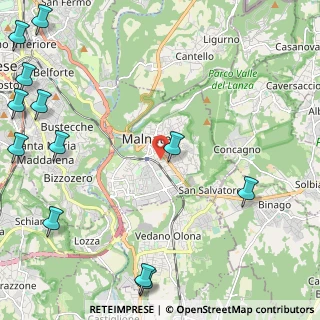 Mappa Via Armando Diaz, 21046 Malnate VA, Italia (3.47333)