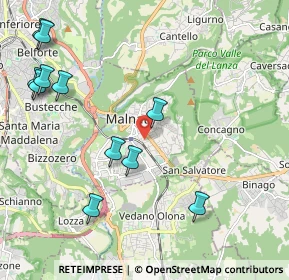 Mappa Via Armando Diaz, 21046 Malnate VA, Italia (2.47818)
