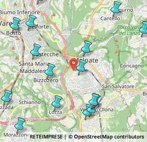 Mappa Via Luigi Cadorna, 21046 Malnate VA, Italia (2.74438)