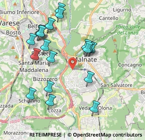 Mappa Via Luigi Cadorna, 21046 Malnate VA, Italia (2.0195)