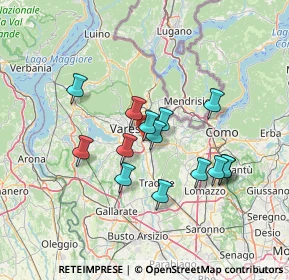 Mappa Via Luigi Cadorna, 21046 Malnate VA, Italia (11.64071)