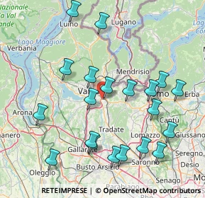 Mappa Via Luigi Cadorna, 21046 Malnate VA, Italia (16.9735)